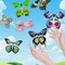 Spring Flying Butterfly Activity Craft Kit with 12 Wind Up Butterflies and 12 Color Pens DIY Toys for Kids' Parties School Activities and Parent-Child Fun